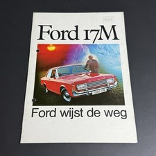 FORD TAUNUS 17M / 16p poster folder brochure / 1970 NL Dutch