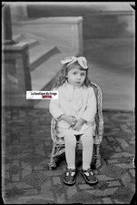 Fille, enfant, Plaque verre