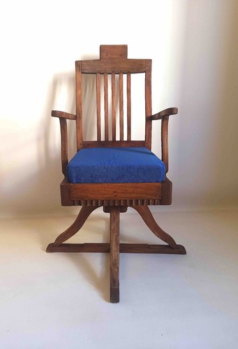 Fauteuil barbier 1900 - 1900, teck