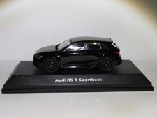 RARE AUDI A3 RS3 noire Type 8Y Sportback de 2020 au 1/43 de iScale 1430000000134