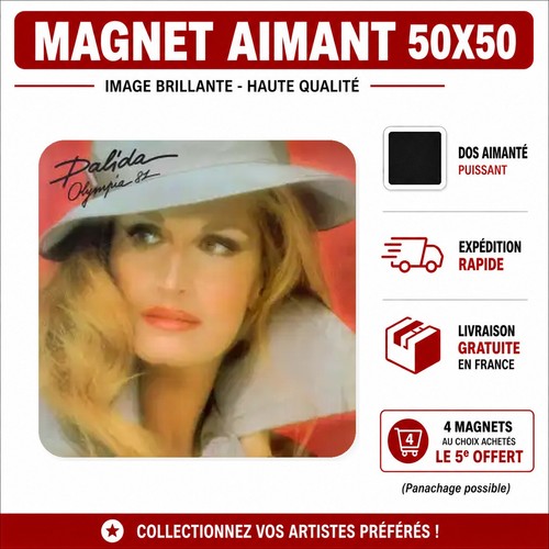 Magnet dalida 5x5 cm aimant - ,