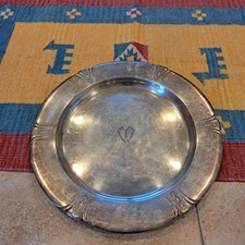 Antique 66301 Pat 1929  LADY DIANA STERLING  Serving Plate Navajo Style 34 Oz 