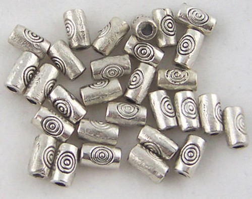 Lot perles tubes motif - lot,