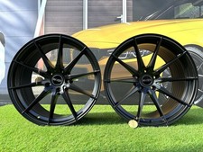 4X R19 Pouces 5X120 Haxer HX034 Jantes Noires Mi-Mat: S'adapte Pour F10 F01 F02