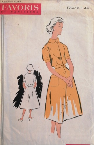 Patron vintage blouse tablier - vintage, blouse-tablier