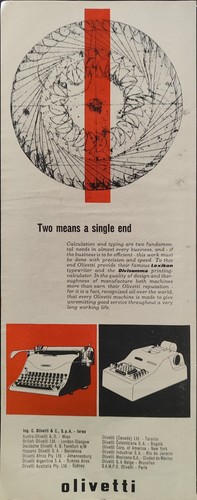 Olivetti publicité machine - olivetti,