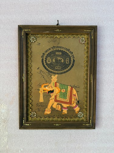 Tableau ancien éléphant