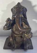 Ganesh tribal Inde Bastar sculpture éléphant cire perdue 824g