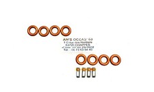 KIT 8 JOINTS + 4 FILTRES REPARATION INJECTEURS BOSCH EV1- EV6 MOTEUR 4 CYLINDRES