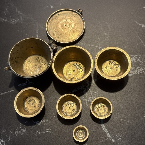 Ancien lot poids - poids, laiton