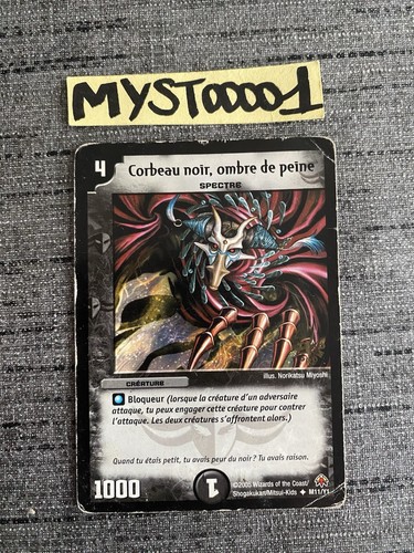 Carte duel masters - masters, corbeau