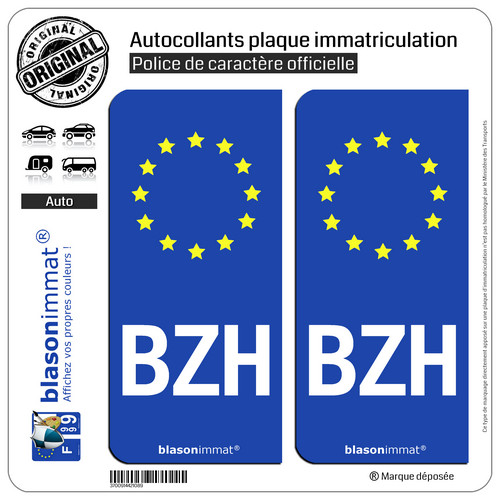 Stickers autocollant plaque - 2,