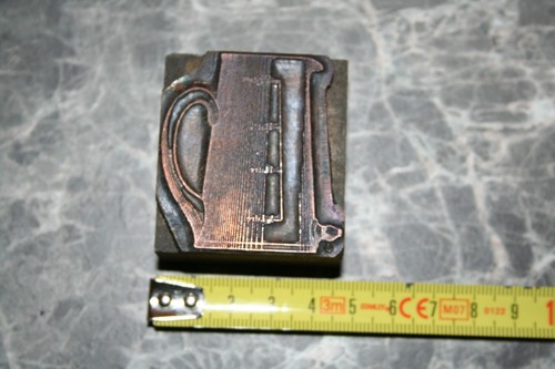 Ancien tampon matrice cuivre - tampon,