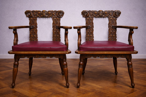 Paire fauteuils anciens - de,