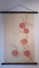 Peinture Sur  Soie Cerisier