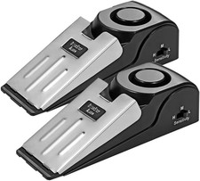 2 Alarmes Porte 120dB Butoir Sécurité Maison Voyage Réglable Portable