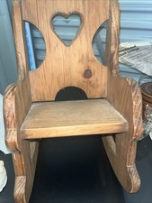 Solid Wood Handmade Doll Rocking Chair-Read Descrip