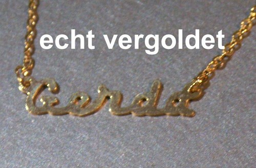 Collier prénom gerda - en, or