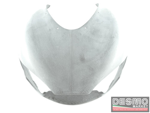 Raw carbon headlight - , front