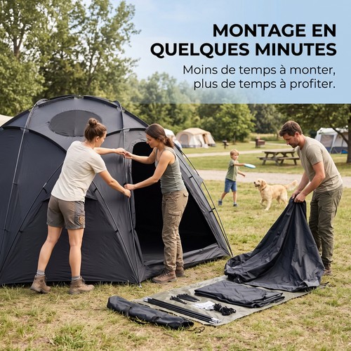 Tente dôme groupe 8 - tente,