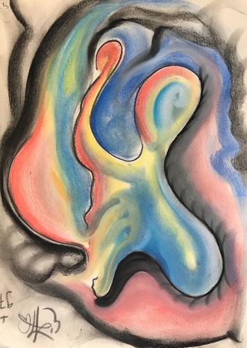 Pastel art contemporain - ,
