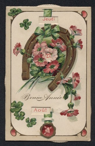 Carte postale mécanique fer
