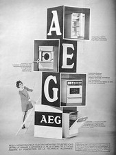 1968 ADVERTISEMENT AEG REFRIGERATOR ELECTRIC COOKER DISH MACHINE