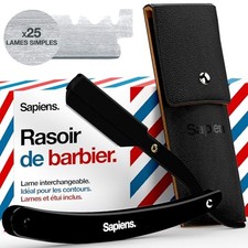 Sapiens Rasoir Coupe Choux Barbe - Rasoir Barbier Homme à Lame Interchangeabl...