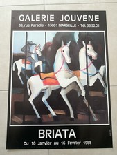 BRIATA Galerie Jouvène affiche exposition 1985  originale 