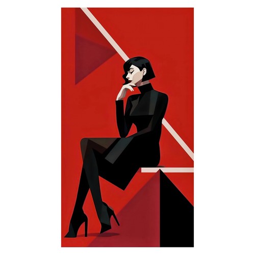 Affiche géométrique chic - géométrique,