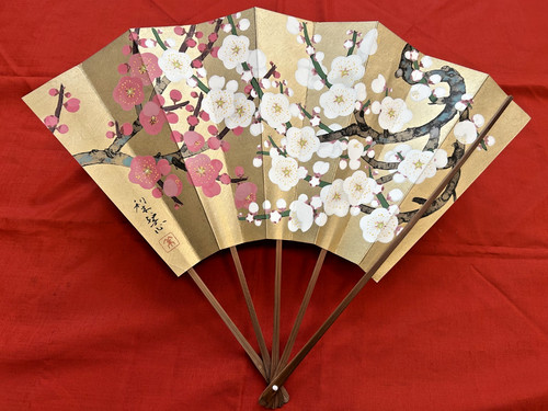Eventail ancien vintage - vintage, grand