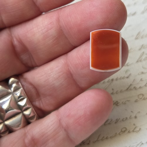 Cornaline agate rouge ancienne - cornaline,