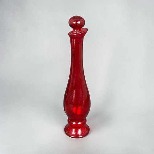 Flacon parfum vide verre rouge - vide,