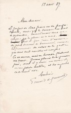 GONCOURT (Edmond de). Lettres