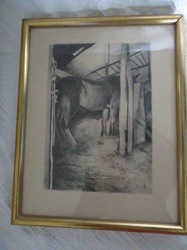 Ancien dessin cheval - dessin,