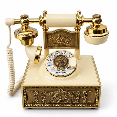 Vintage deco tel rotary - deco-tel, dial