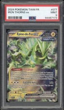2024 Pokemon FRENCH Twilight Iron Thorn Masquerade EX 077/167 PSA 9 MINT