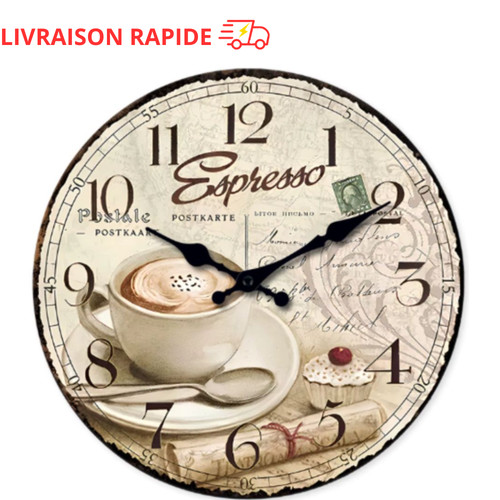 Horloge murale vintage - horloge,