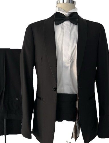 Smoking homme noir slim col - smoking,