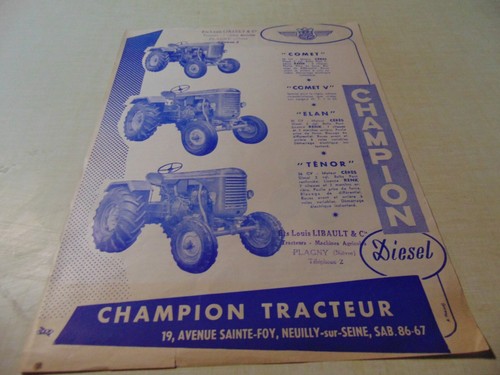 Dépliant brochure champion - brochure,