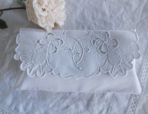 Ancien porte serviette - ancien, brode