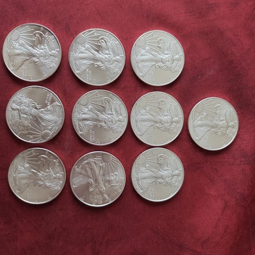 Lot pièces silver eagle - silver,