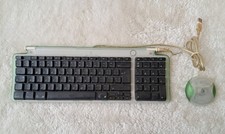 Clavier USB Apple vintage M2452 + souris USB M4848 pour iMac G3/G4 Vert QWERTY