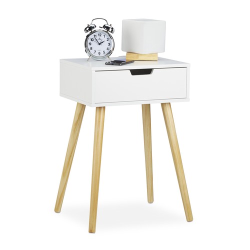 Table chevet blanche petit - chevet,