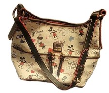 Disney Dooney & Bourke Love Letters Sweethearts Pocket Sac Shoulder Bag
