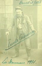 ✒ PHOTO SIGNED with correspondence Emile COLONNE baritone to Henri BREMOND