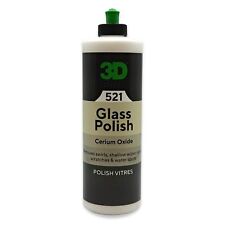 3D Car Care Glass Polish Removes Swirls Removes Wiper Marks Cerium Oxide 473ml