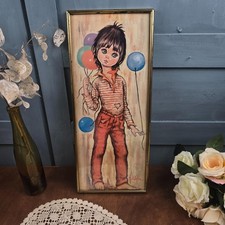 Cadre vintage doré garçon