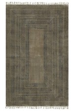 Tapis En Coton 4X6 Noir Pour