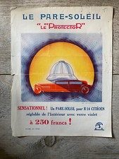 Old advertising brochure car sun visor protector Citroen B14